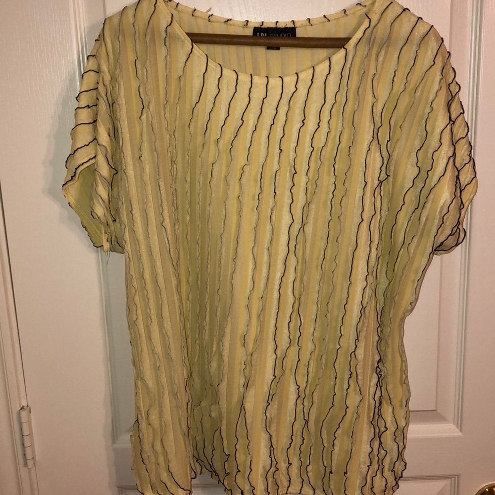 I.N. Studio Cascade Ruffle Shirt